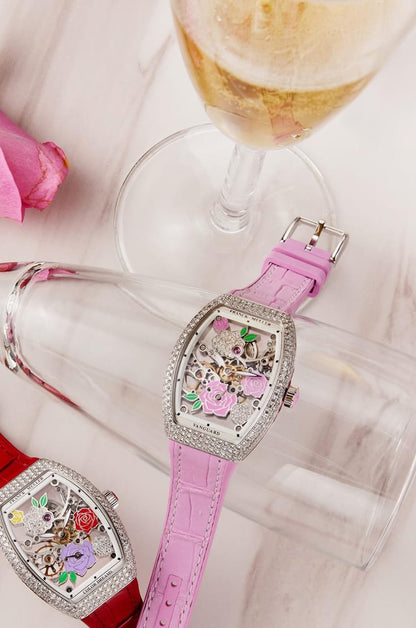 Vanguard Rose Skeleton Watch