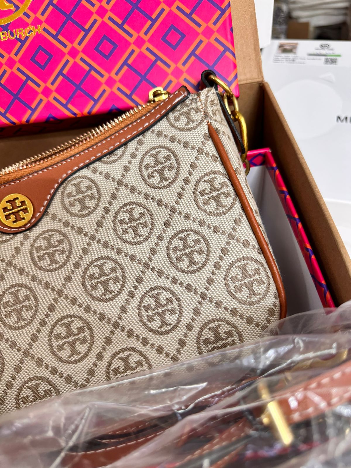 Luxury tb monogram sling bag