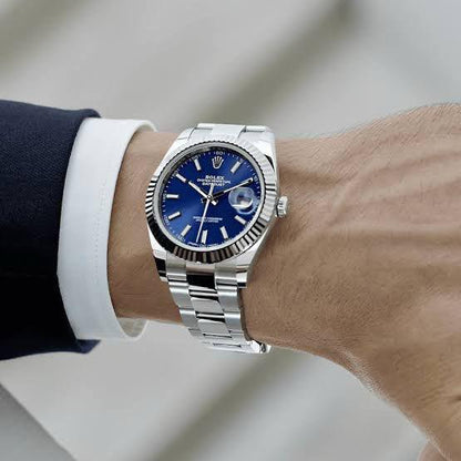 Luxury date just rlx men's watch