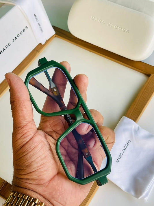 Luxury Unisex Transparent Lens Sunglasses
