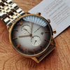 Ar Two tone stainless metal men's watch