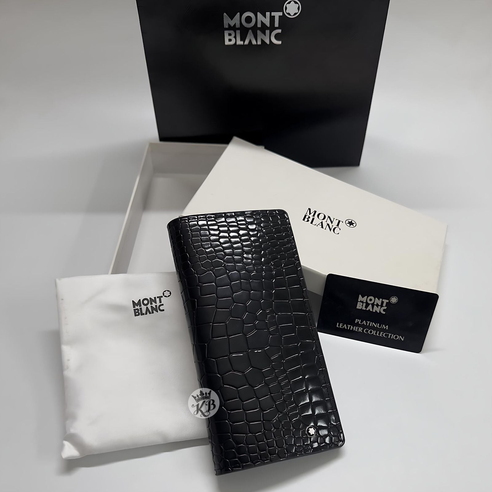 Premium Alligator Leather Long Wallet – Men’s Edition