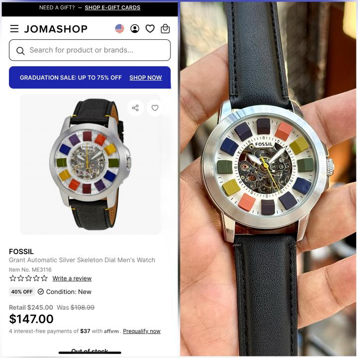 Luxury fsl men's Skeleto watch