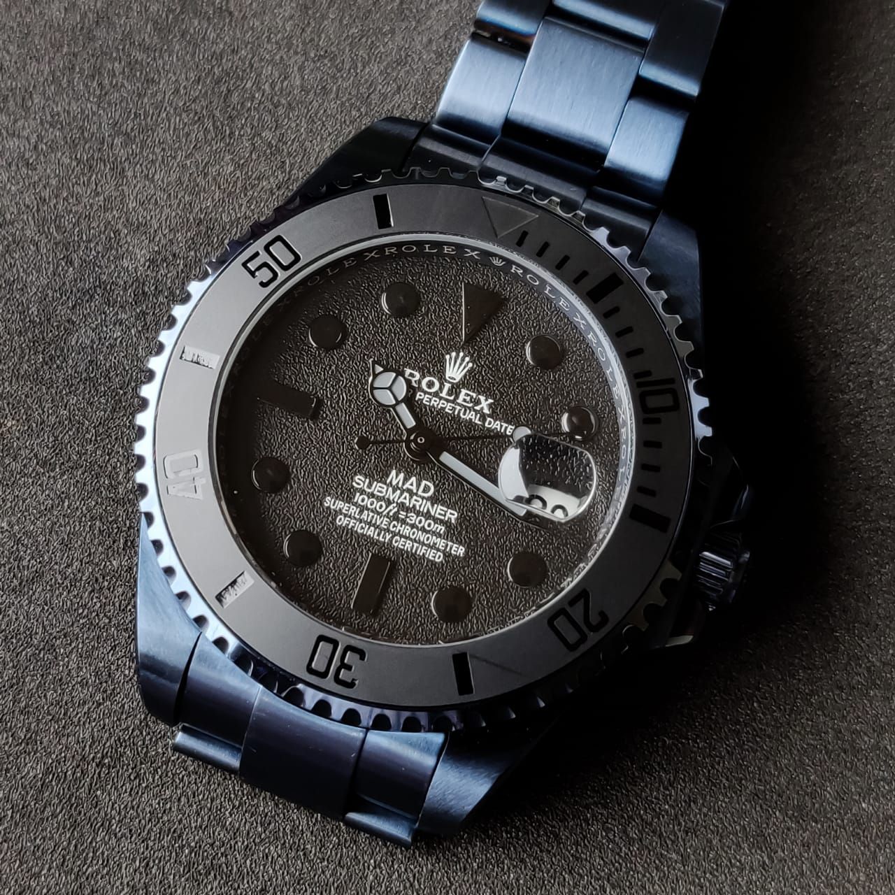 Luxury Rlx premium black men's watch