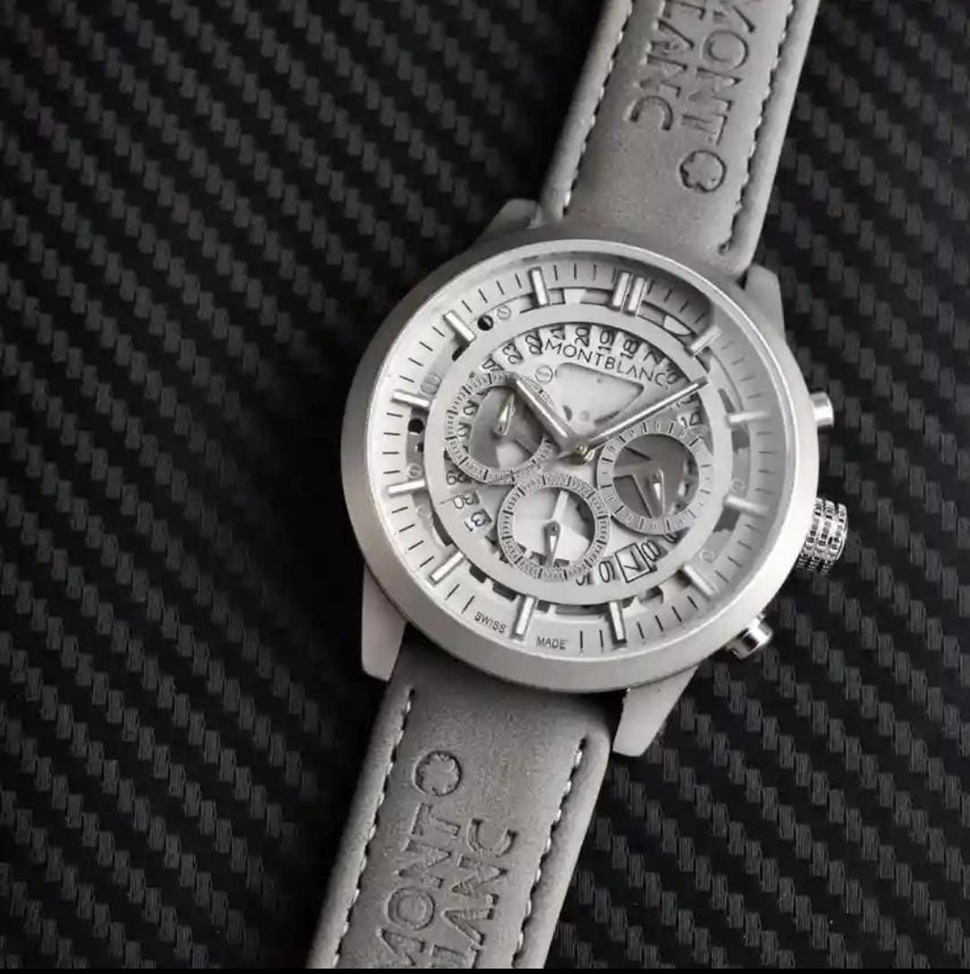 Men’s Premium Leather Strap Chronograph Watch
