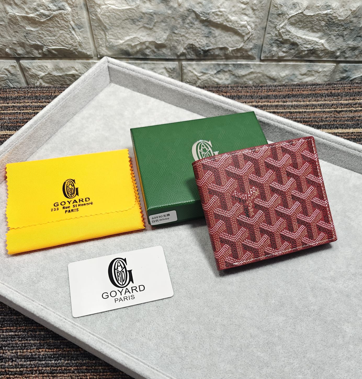 Luxury GOYARD victorie wallet