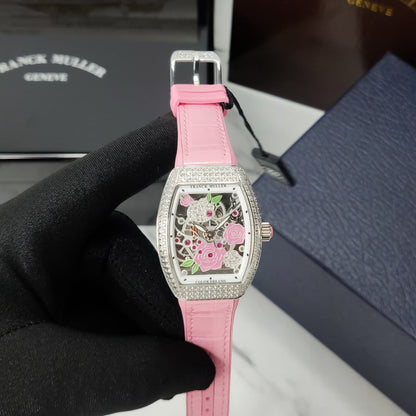 Vanguard Rose Skeleton Watch