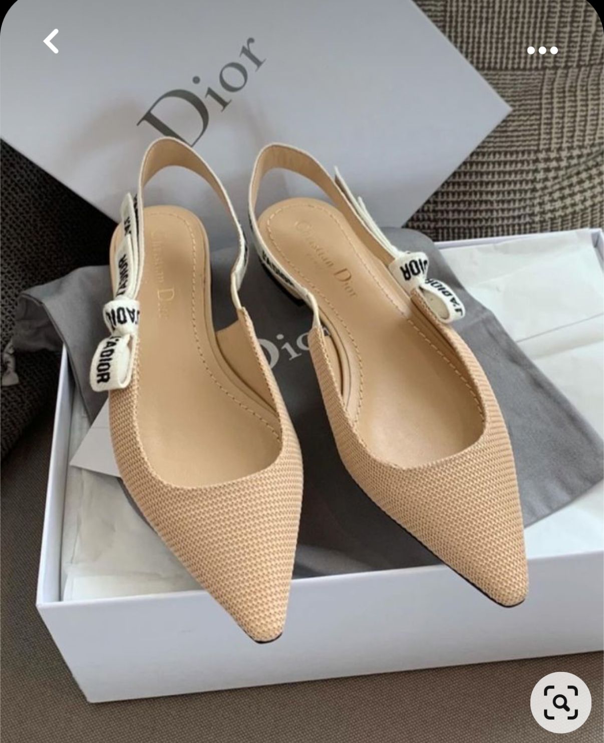 Luxury Designer J'Adior Slingback Flats