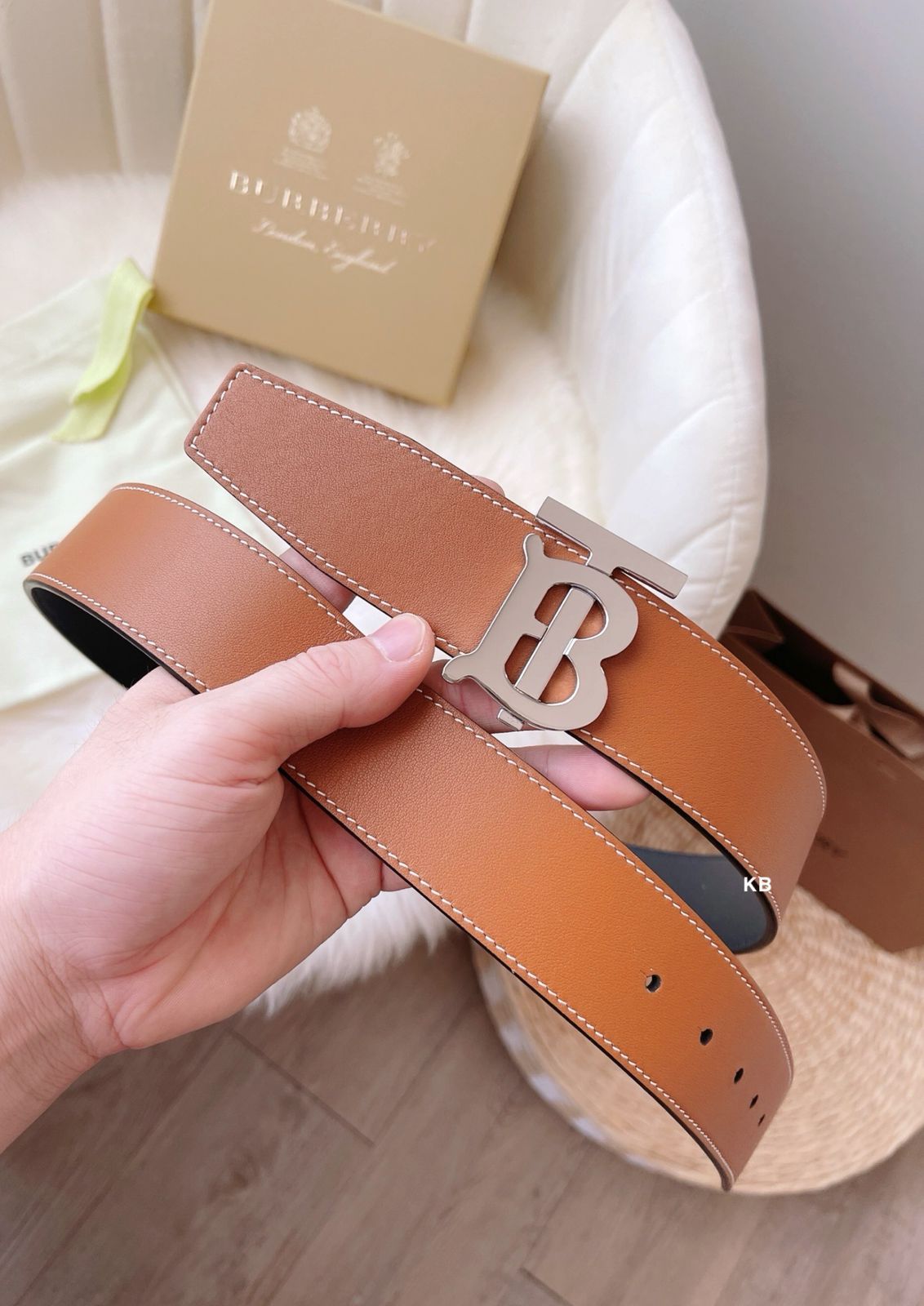 Luxury Unisex Initial Reversible Belt