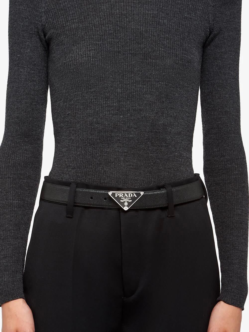 Luxury Men’s Saffiano Italian Leather Belt