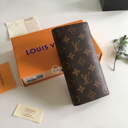 Luxury Men’s Long Wallet – Monogram Canvas Edition