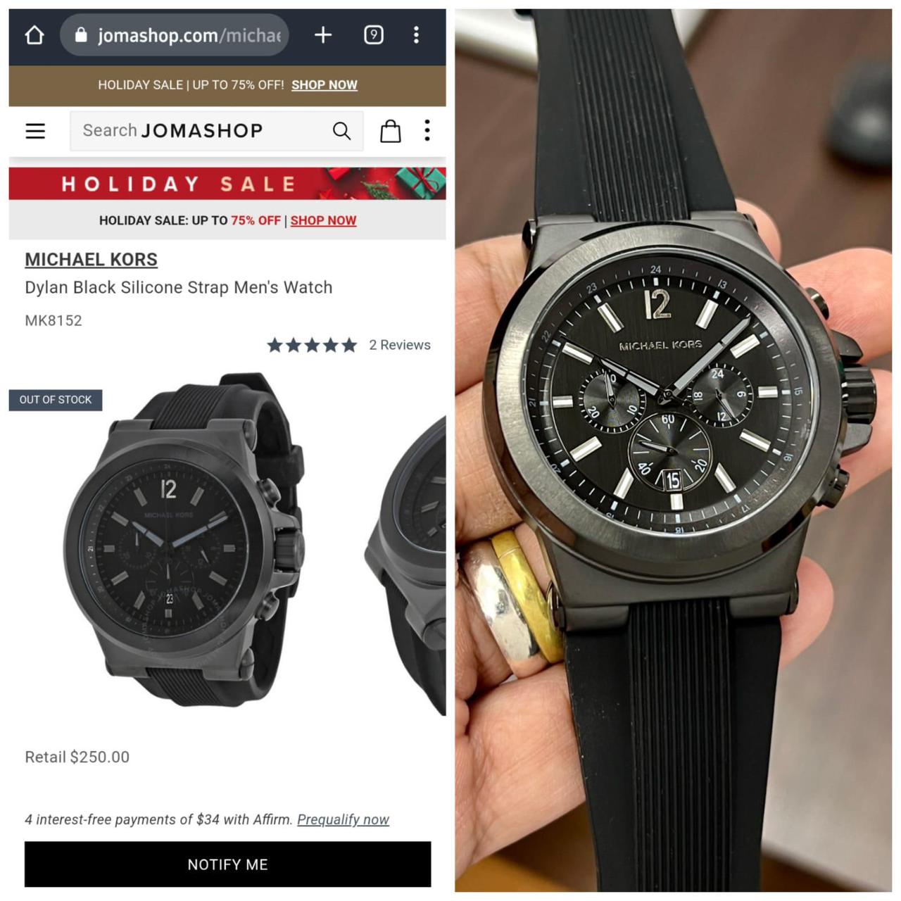 Luxury mk premium quality Men's watch