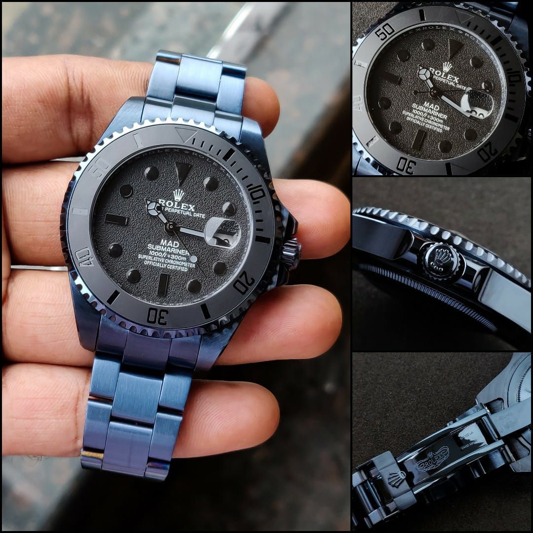 Luxury Rlx premium black men's watch