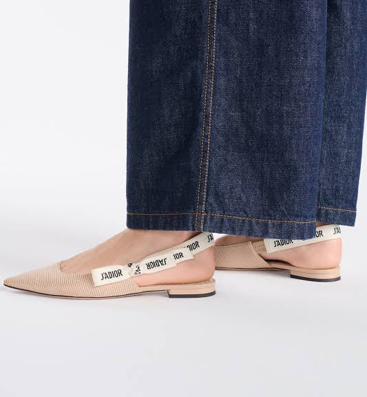Luxury Designer J'Adior Slingback Flats
