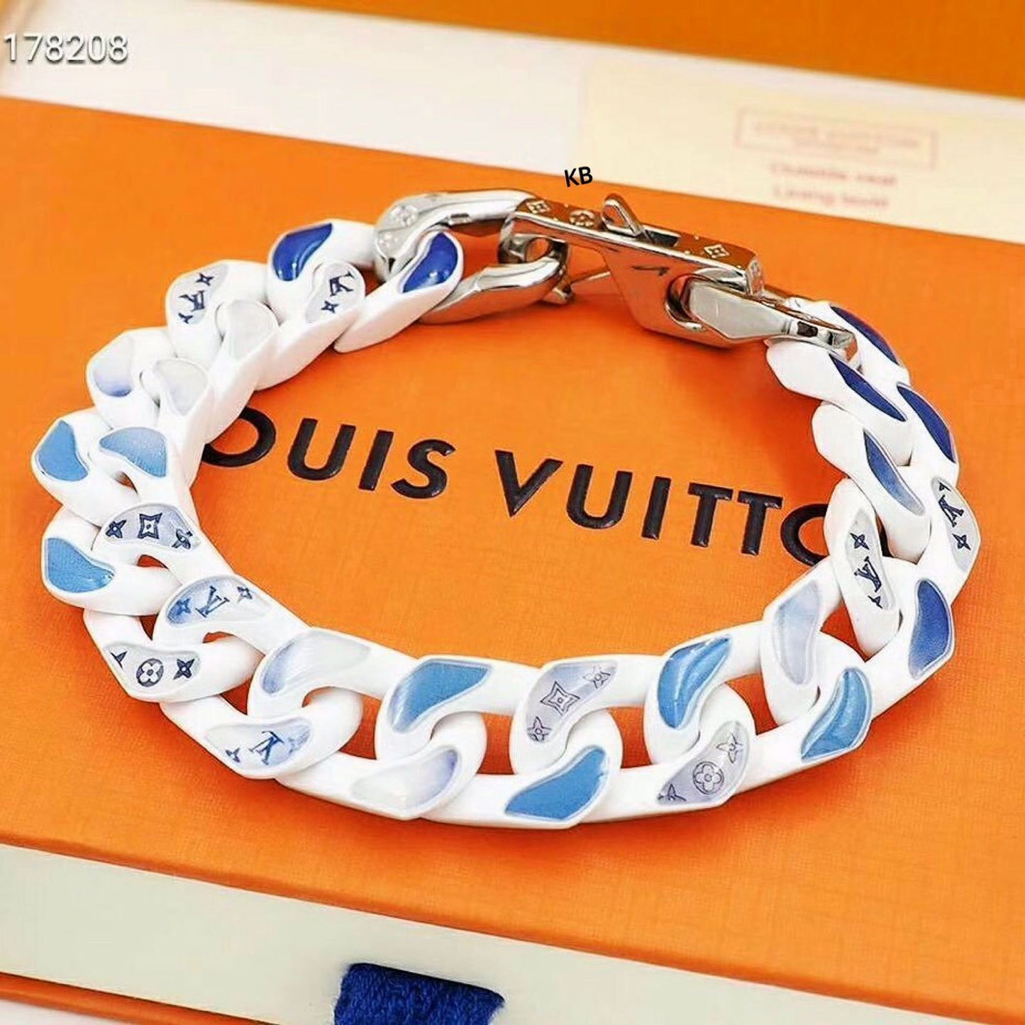 Men’s Luxury Metal Bracelet | Monogram Clouds Design