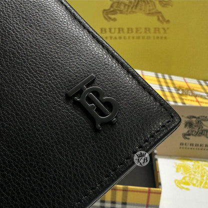 AMAZING TB LOGO GRAIN LEATHER WALLET