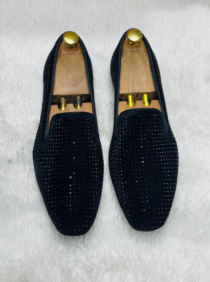 Premium Studded Mirror Loafers for Men
