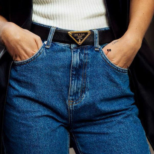 Luxury Women’s Saffiano Italian Leather Belt