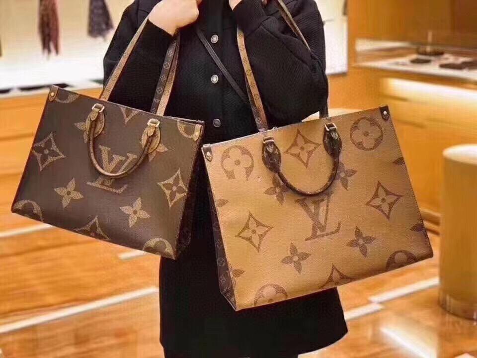 Amazing luxury lv leather bag