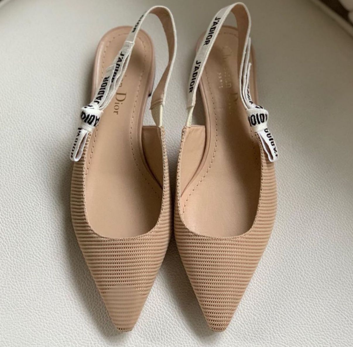 Luxury Designer J'Adior Slingback Flats