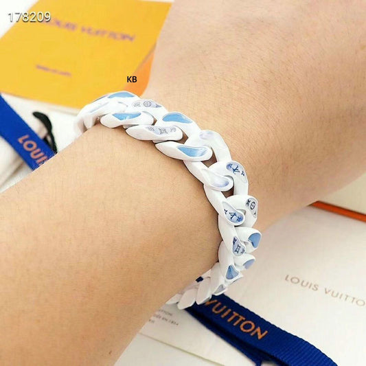 Men’s Luxury Metal Bracelet | Monogram Clouds Design