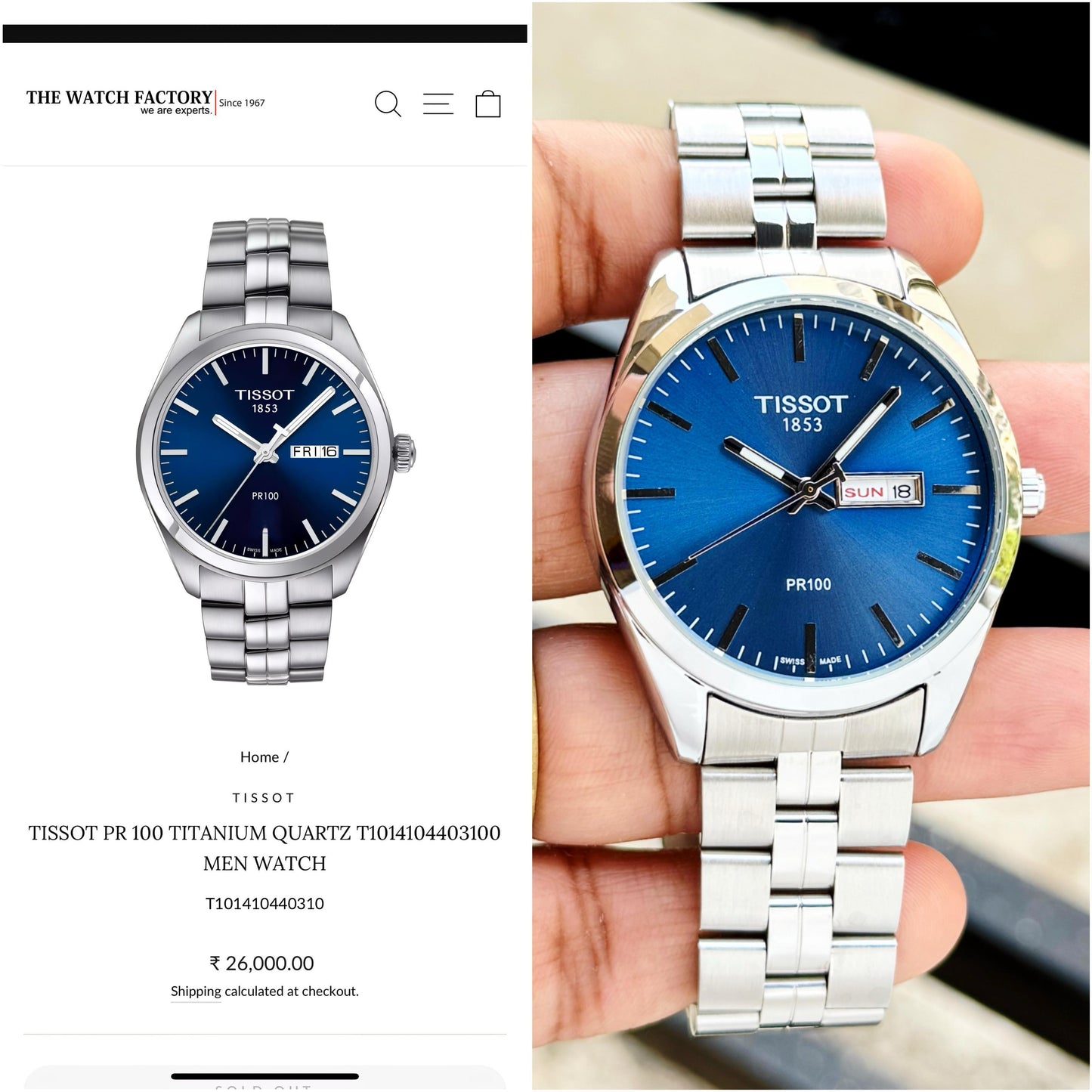 Luxury tst men's watch