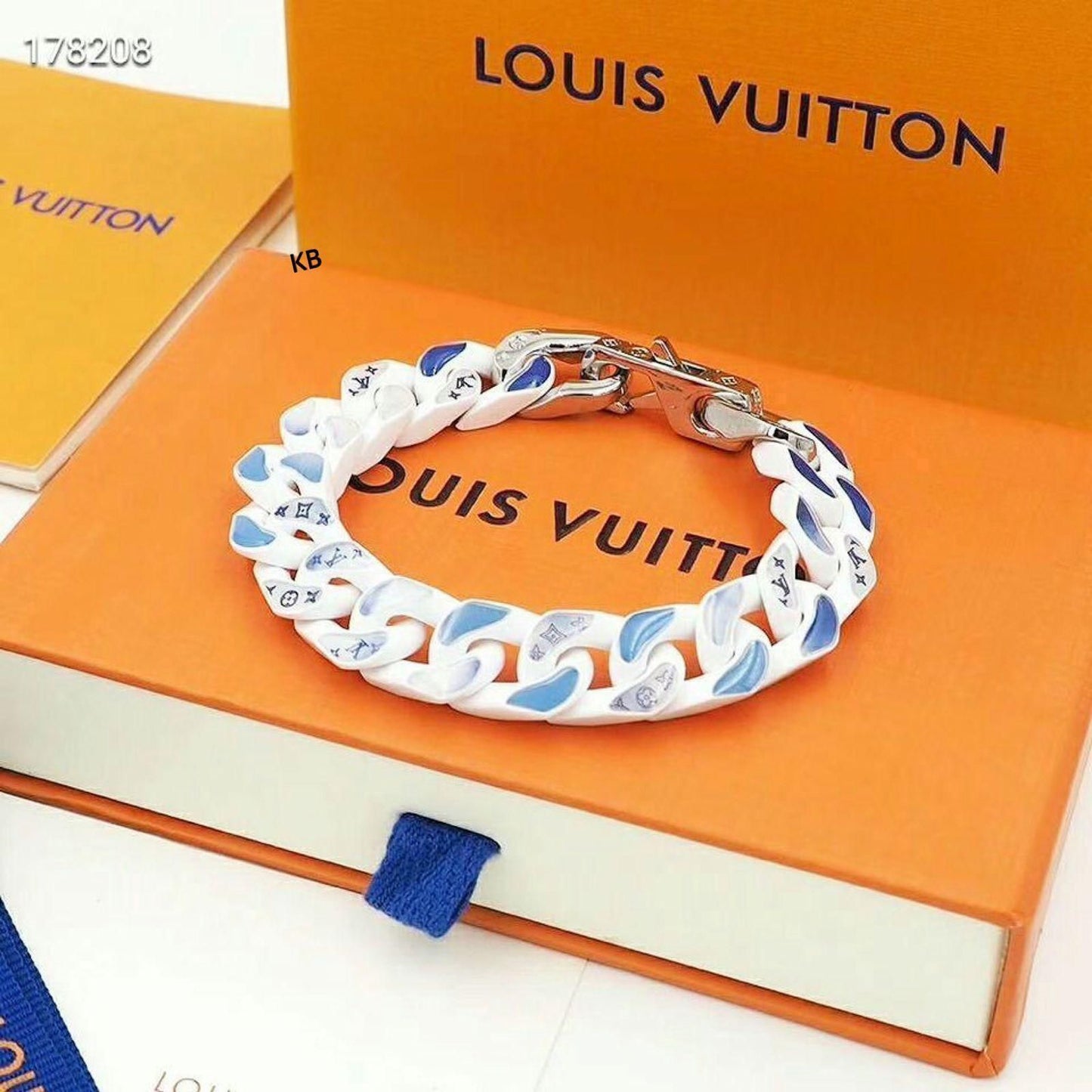 Men’s Luxury Metal Bracelet | Monogram Clouds Design