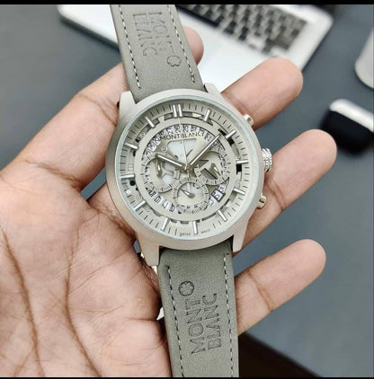 Men’s Premium Leather Strap Chronograph Watch