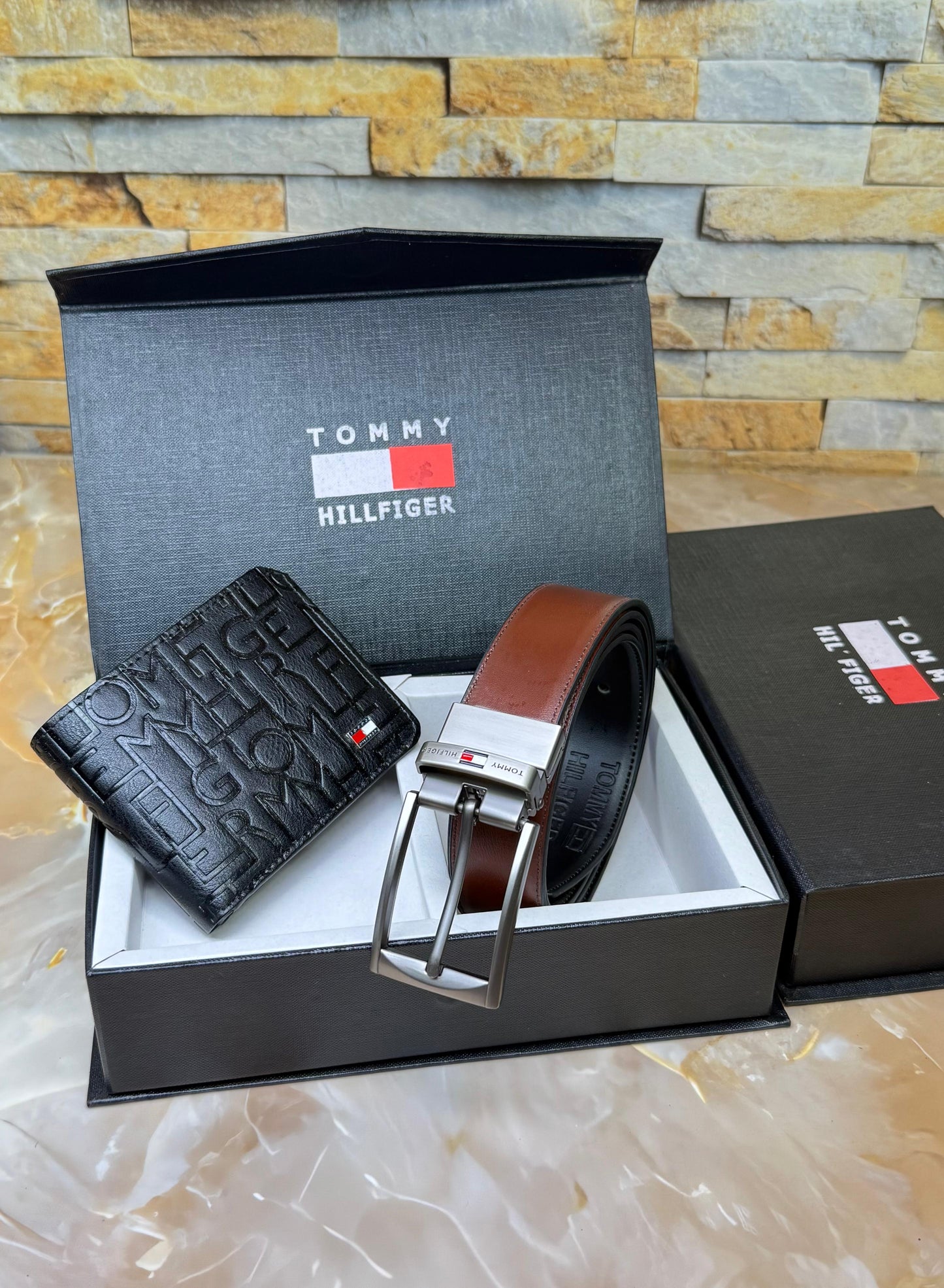 Premium Men’s Reversible Belt & Wallet Combo