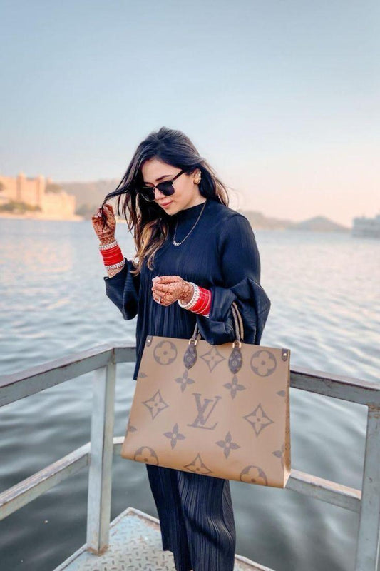 Amazing luxury lv leather bag