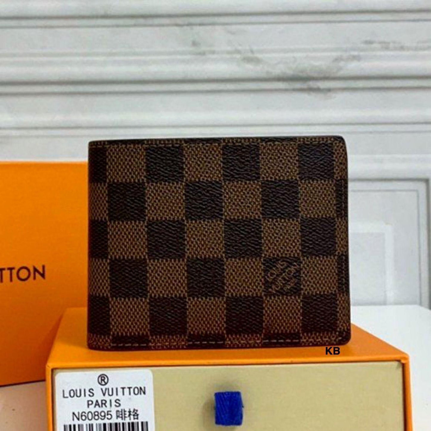 Luxury lv slender men's wallet