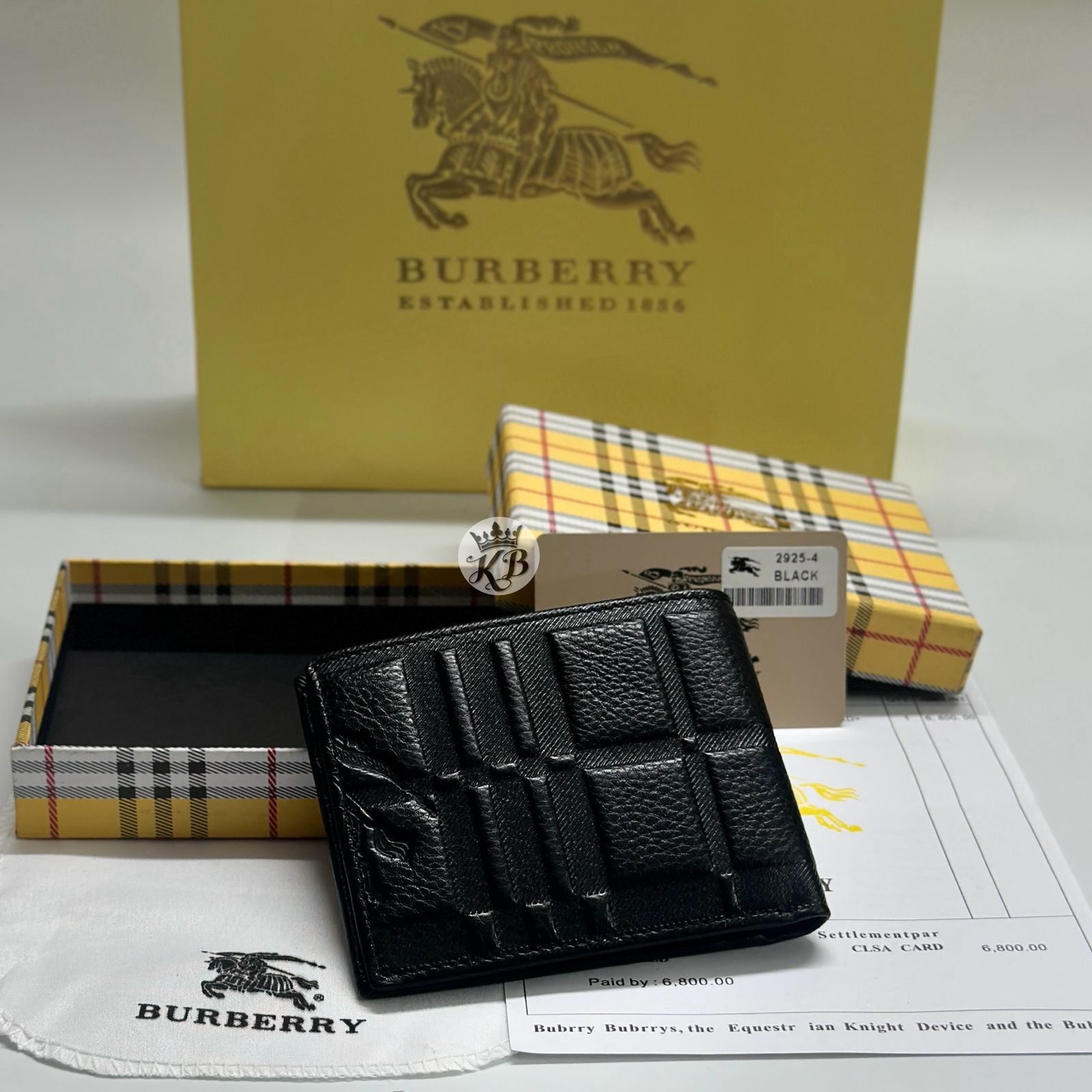 Luxury bberry initial Men's wallet
