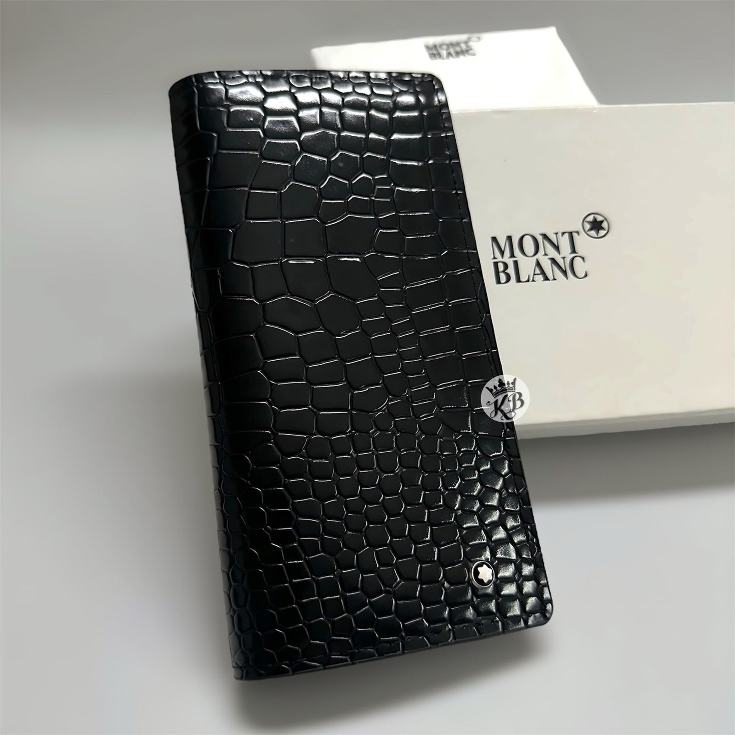 Premium Alligator Leather Long Wallet – Men’s Edition