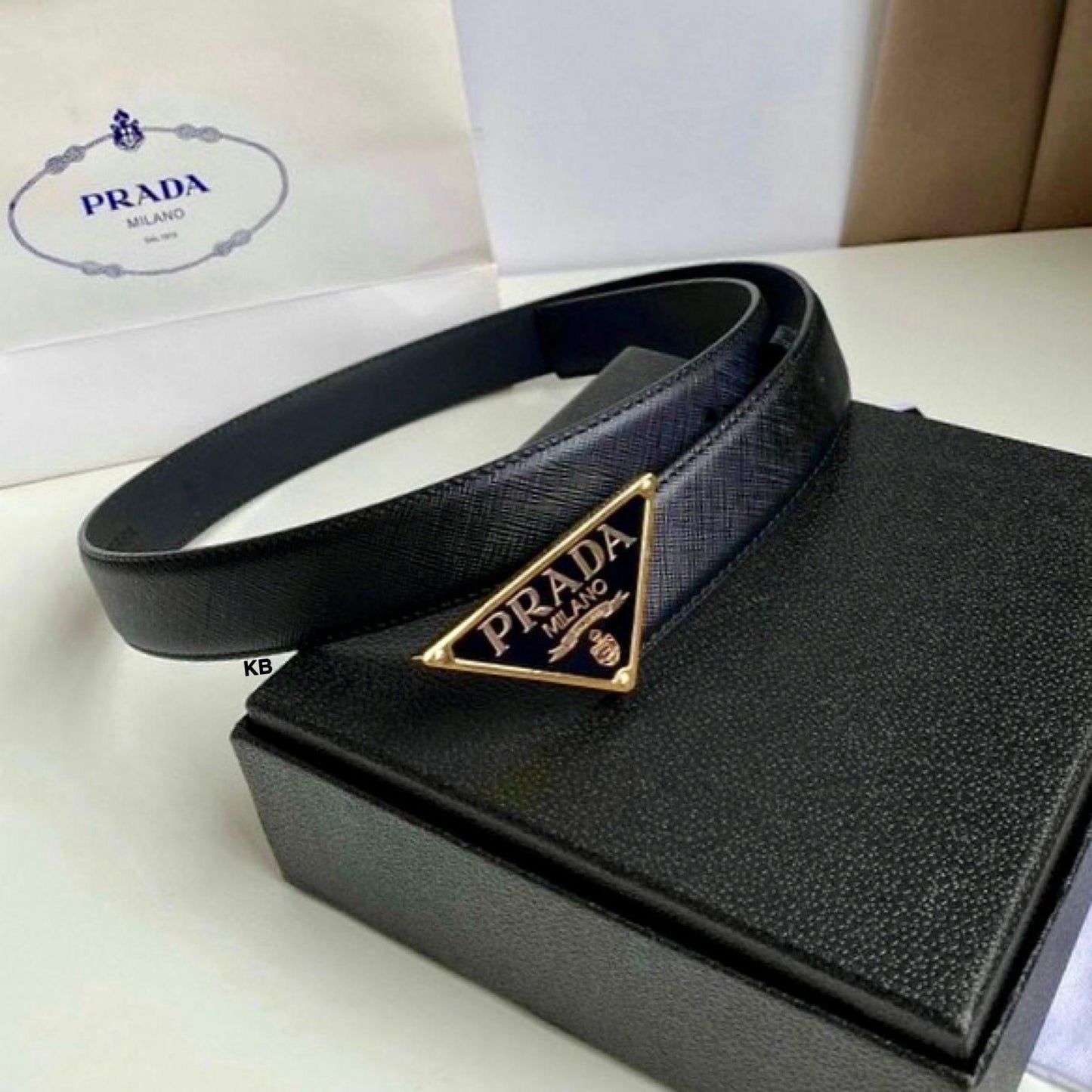 Luxury Women’s Saffiano Italian Leather Belt