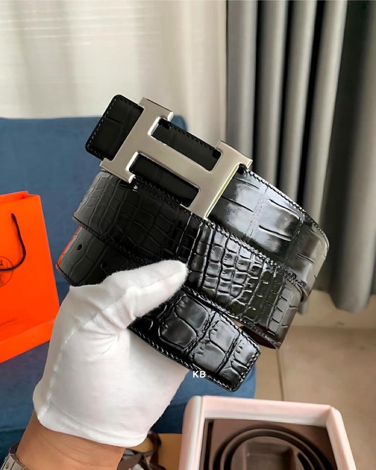 Luxury Constance Alligator Leather belt