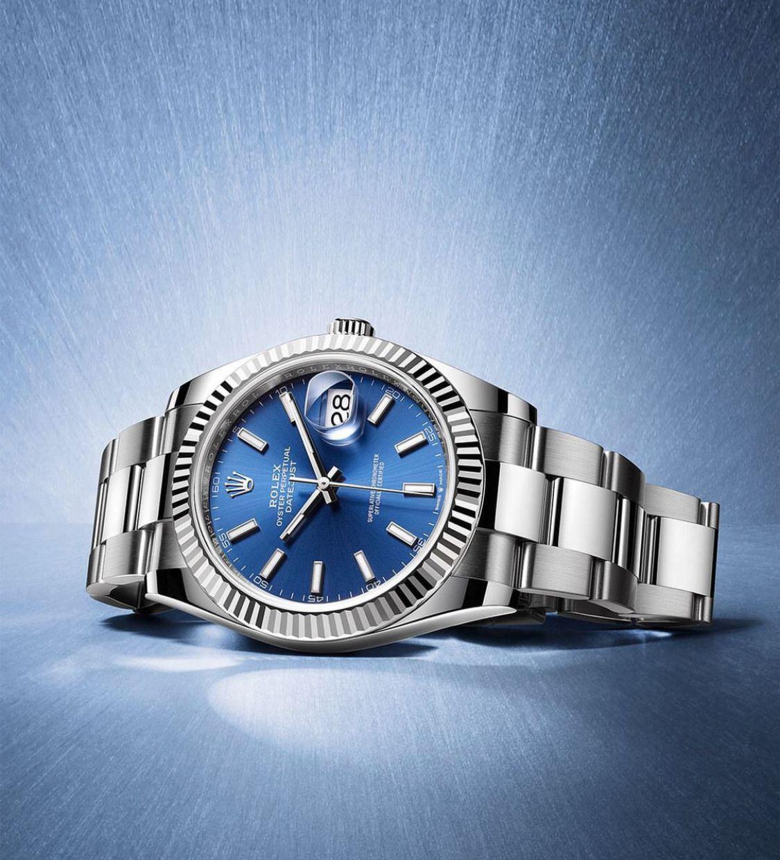 Luxury date just rlx men's watch