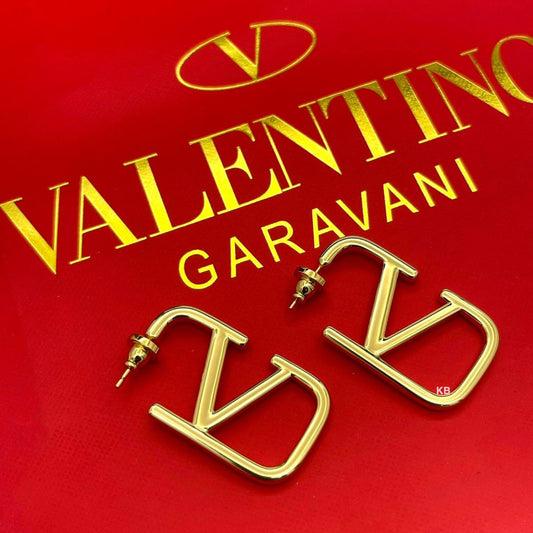 Luxury Women’s Signature Metal Earrings