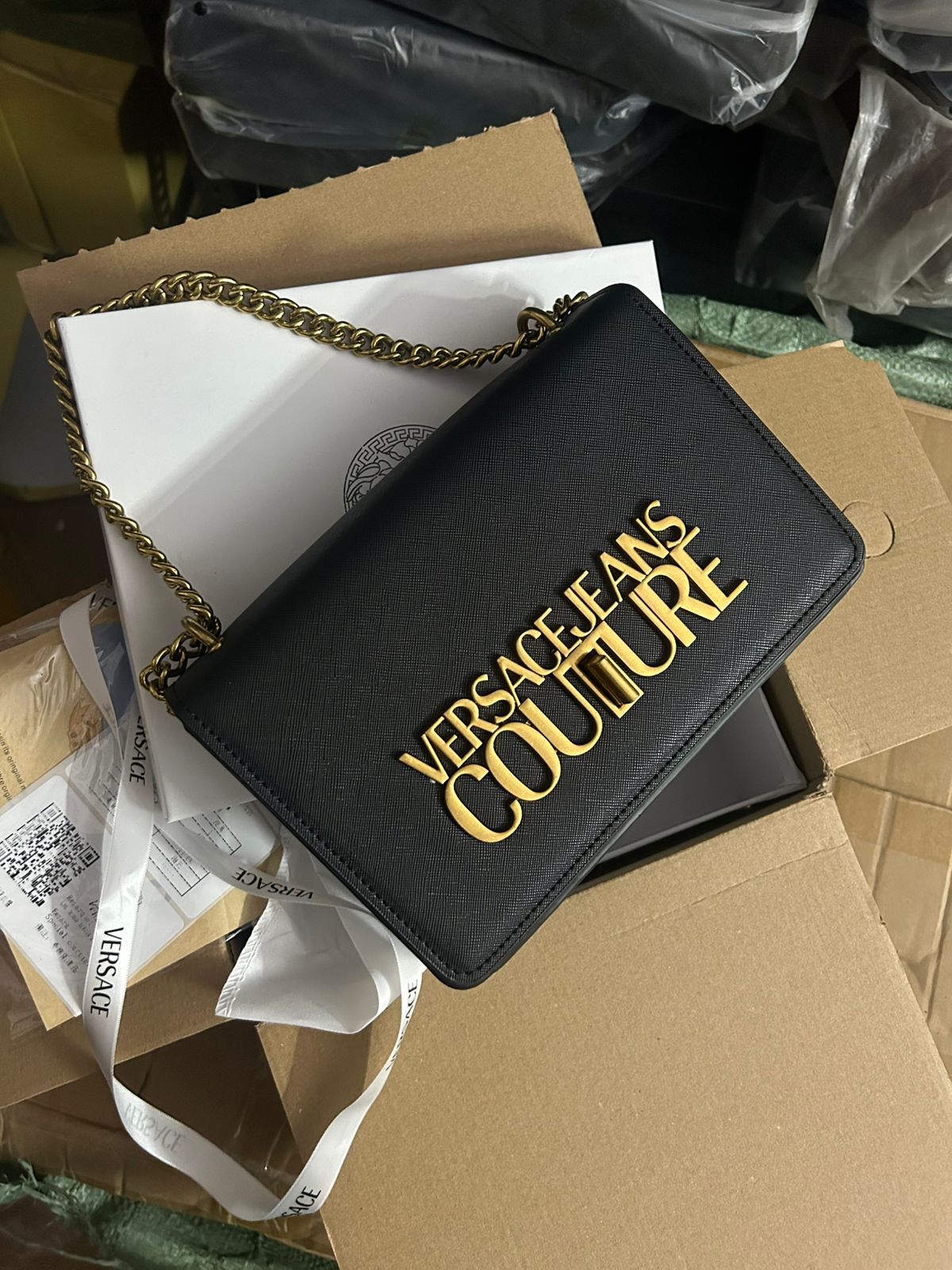 Luxury vsace leather bag