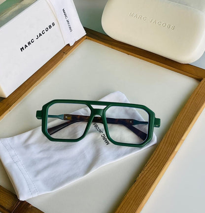 Luxury Unisex Transparent Lens Sunglasses