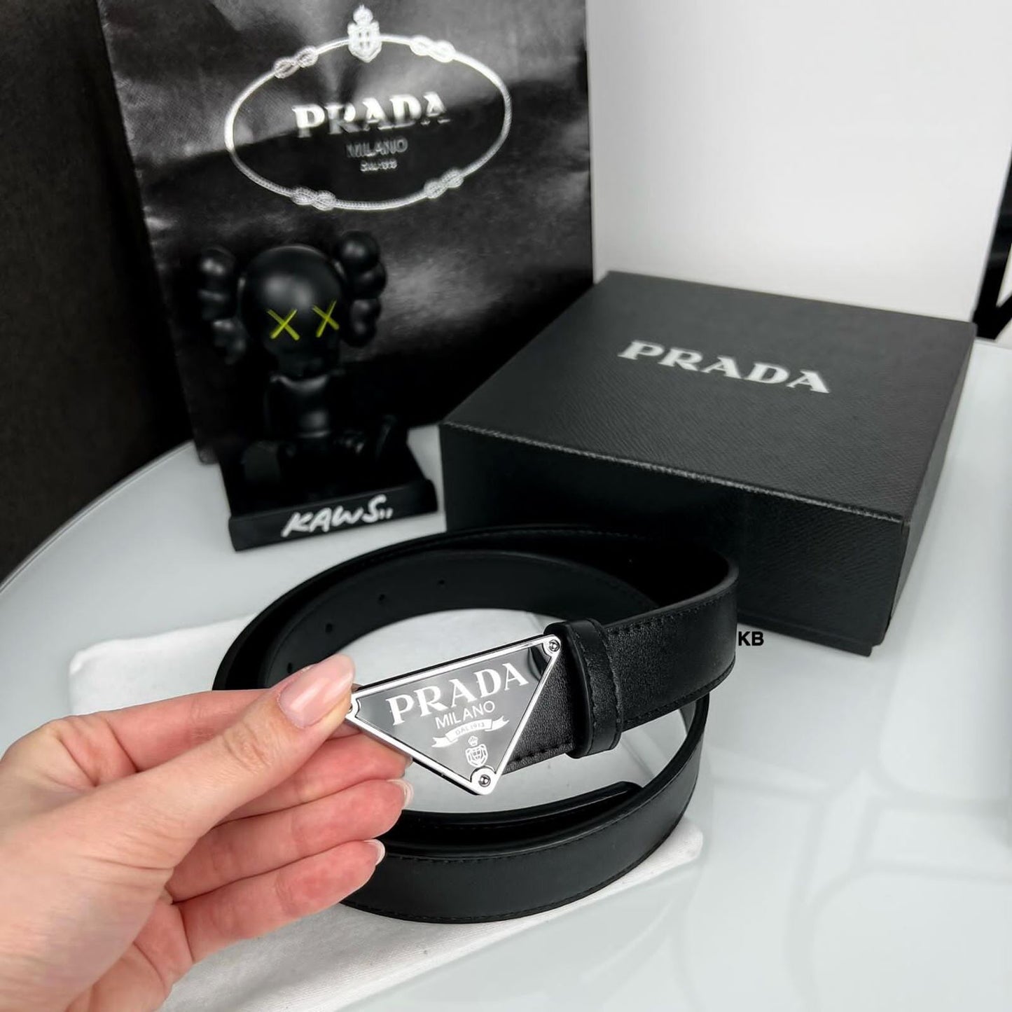 Luxury Men’s Saffiano Italian Leather Belt