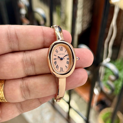 LUXURY BAIGNOIRE – TIMELESS OVAL ELEGANCE WOMEN WATCH