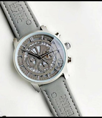 Men’s Premium Leather Strap Chronograph Watch