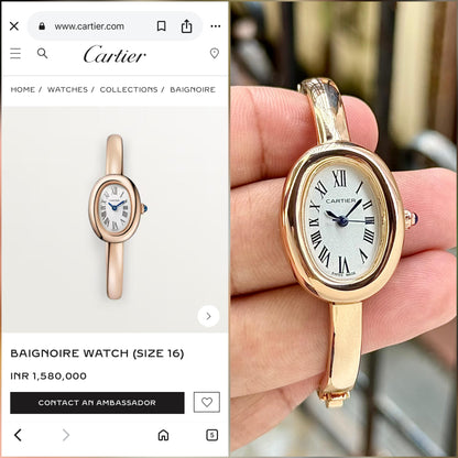 LUXURY BAIGNOIRE – TIMELESS OVAL ELEGANCE WOMEN WATCH