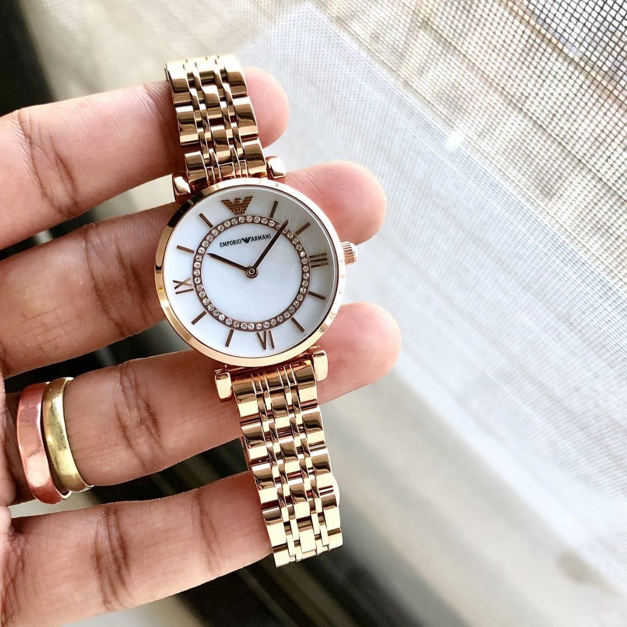 Elegant Rose Gold Ladies Watch