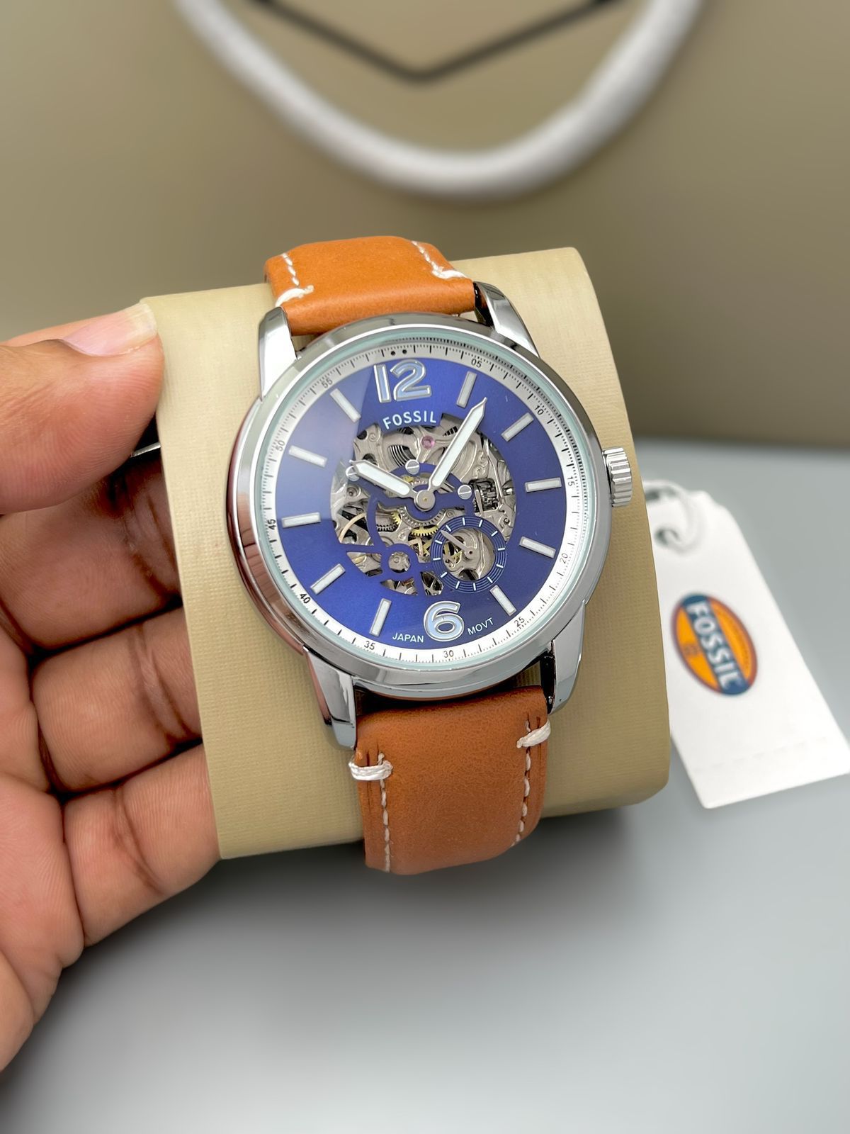 Luxury Automatic Leather Strap Watch for Men