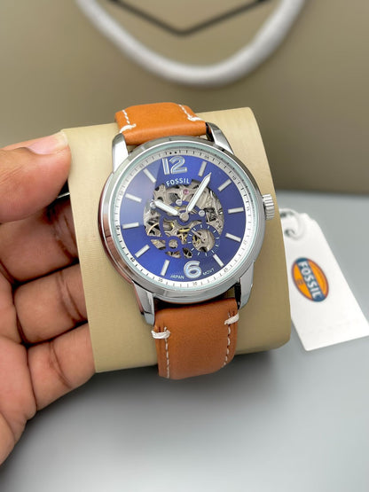 Luxury Automatic Leather Strap Watch for Men