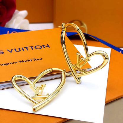 Fall In Love Earrings | Elegant Hollow Heart Design