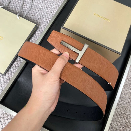 Luxury Reversible Grain Leather Belt – Unisex