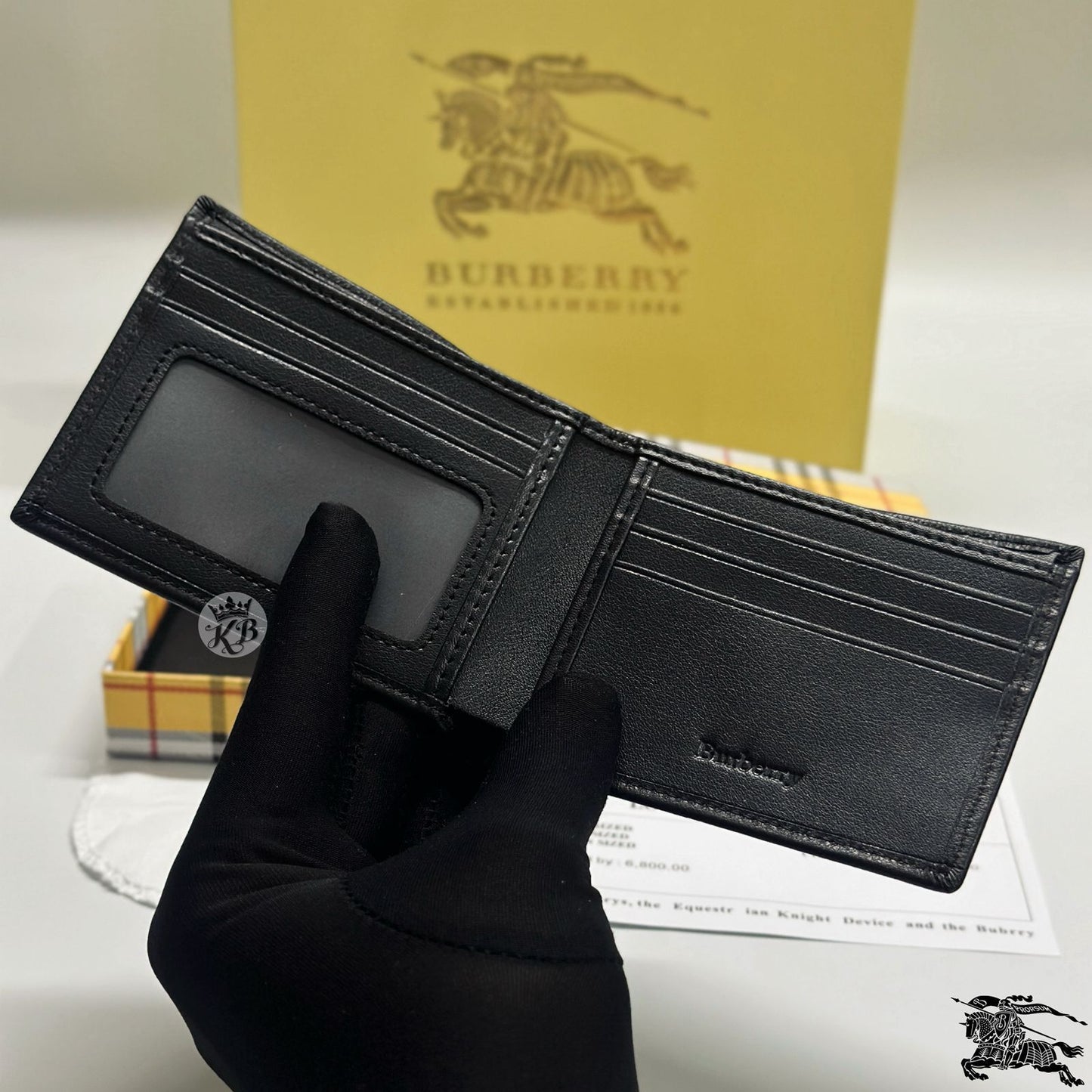 Luxury bberry initial Men's wallet