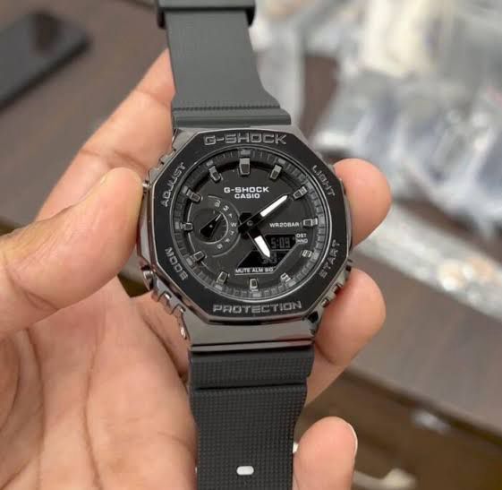 GA2100 With Metal-Clad Octagonal Design Men’s watch